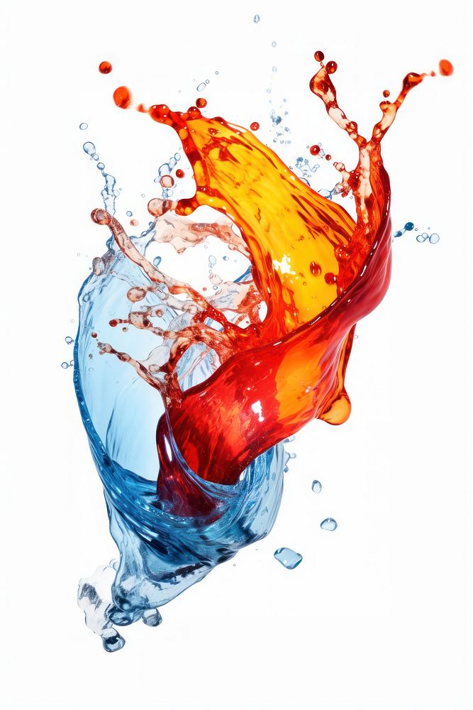 Soda pop white background refreshment splattered. AI generated Image by rawpixel.
