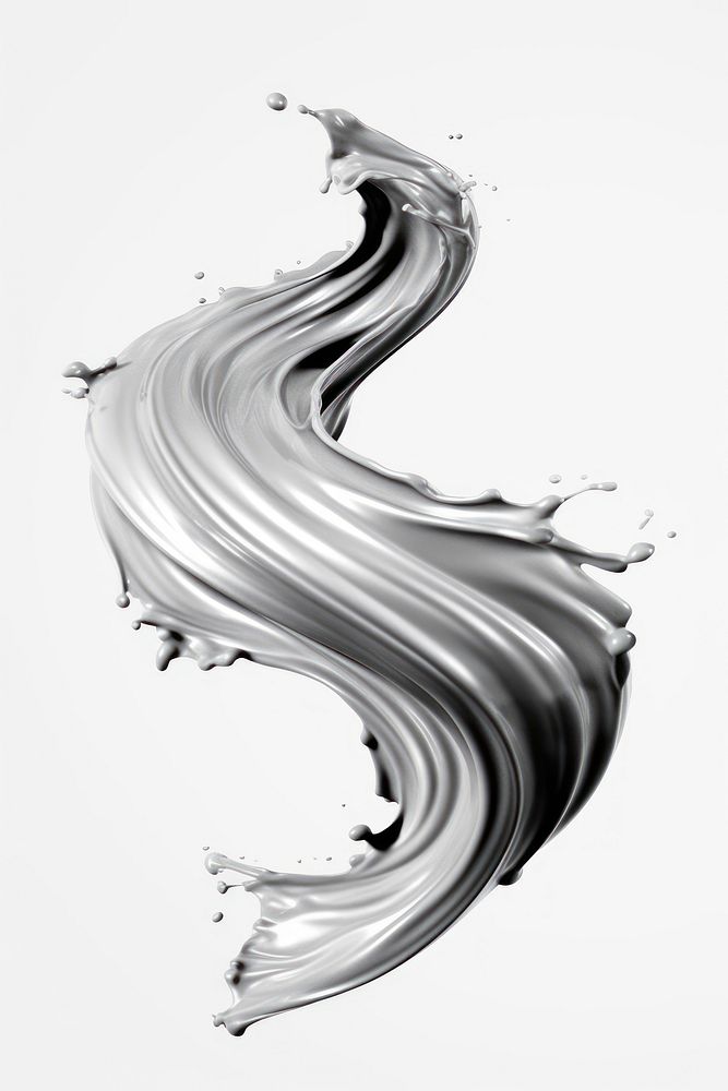 Silver drawing sketch swirl. AI generated Image by rawpixel.