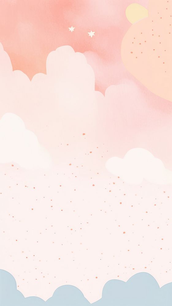 Kawaii memphis copyspace backgrounds outdoors tranquility. AI generated Image by rawpixel.