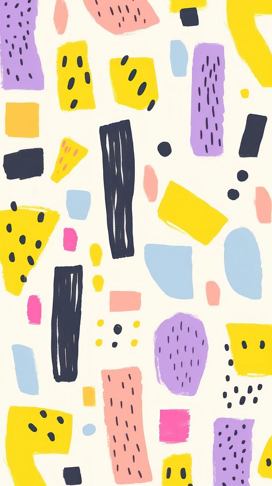 Memphis pattern backgrounds art. AI generated Image by rawpixel.