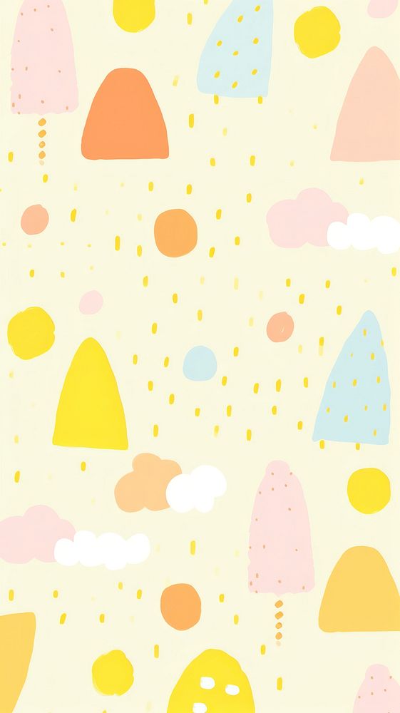 Kawaii memphis copyspace pattern backgrounds confetti. AI generated Image by rawpixel.
