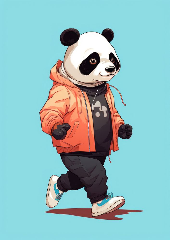Panda animal bear representation. 