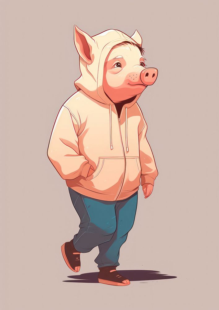 Pig mammal animal representation. AI generated Image by rawpixel.