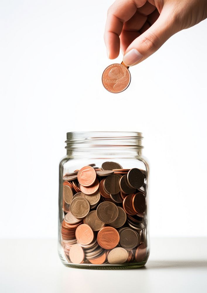 Charity coin jar money.