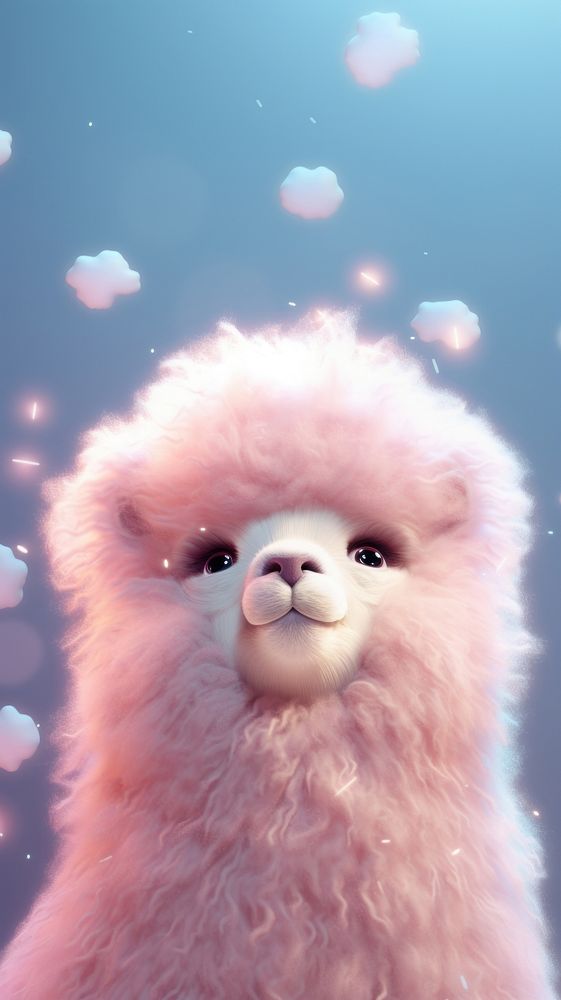 Alpaca dreamy wallpaper animal mammal nature.