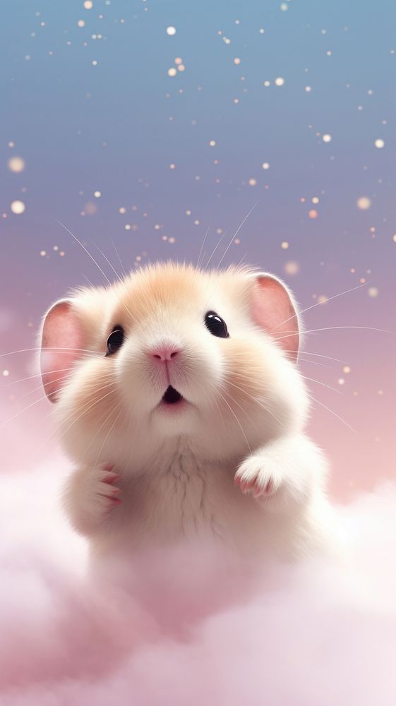 Hamster dreamy wallpaper animal rat rodent.