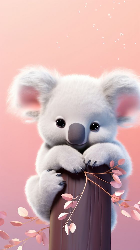 Koala dreamy wallpaper animal cartoon mammal.