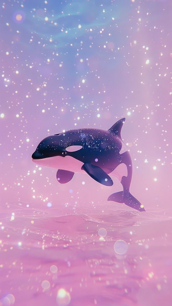 Orca dreamy wallpaper animal outdoors dolphin.