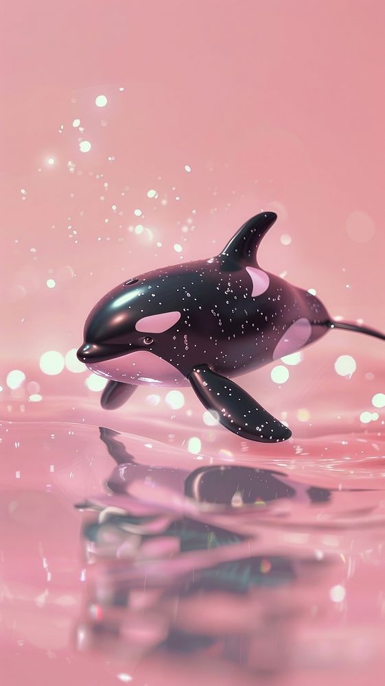 Orca dreamy wallpaper animal dolphin mammal.
