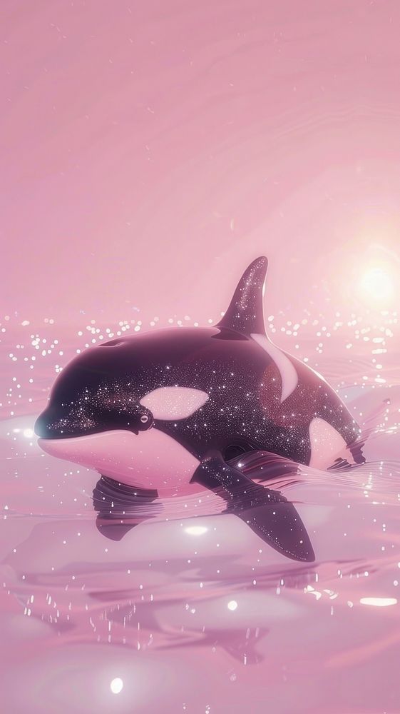 Orca dreamy wallpaper animal mammal whale.
