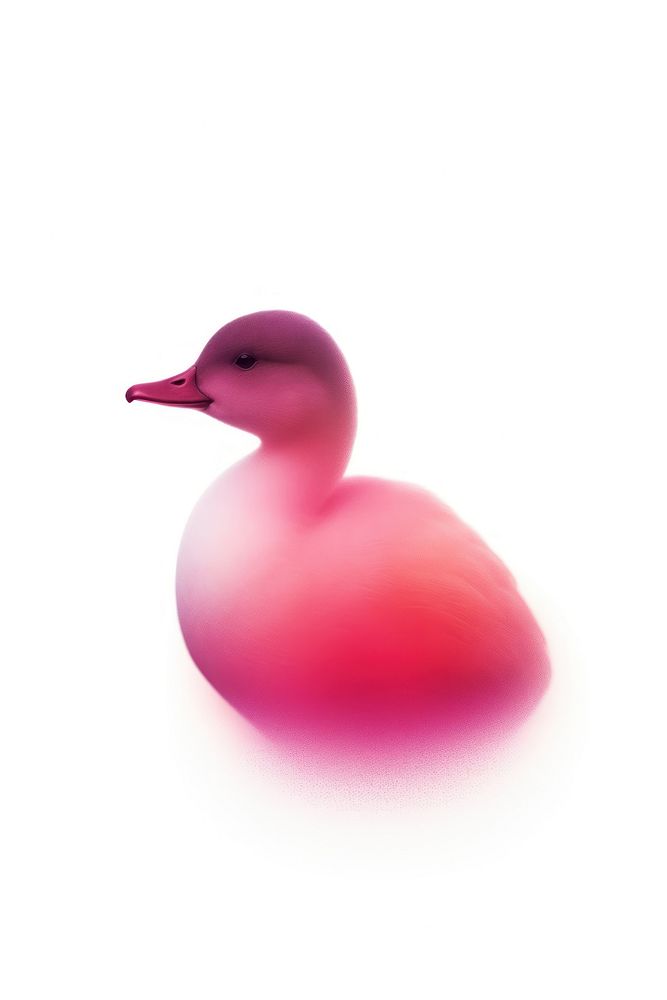 Abstract blurred gradient illustration duck animal bird beak.