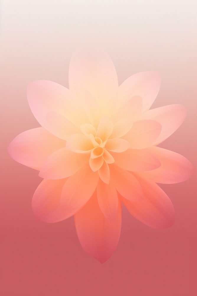 Abstract gradient illustration pink flower dahlia petal plant.