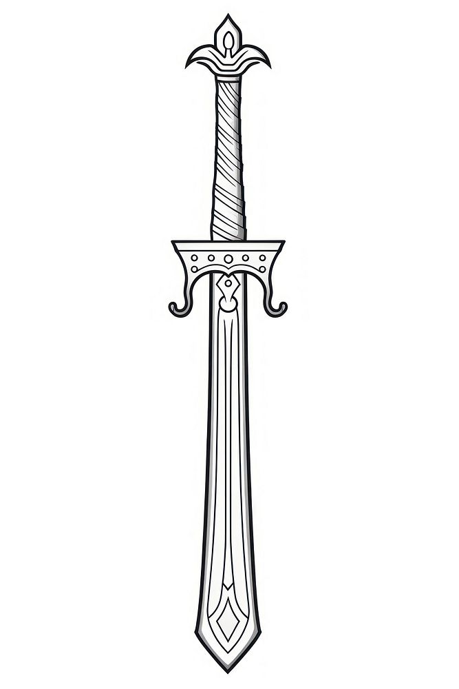Sword weapon dagger line.