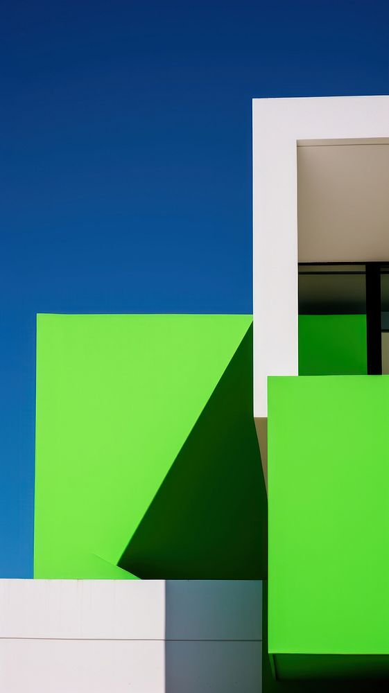 High contrast Architecture architecture green building.