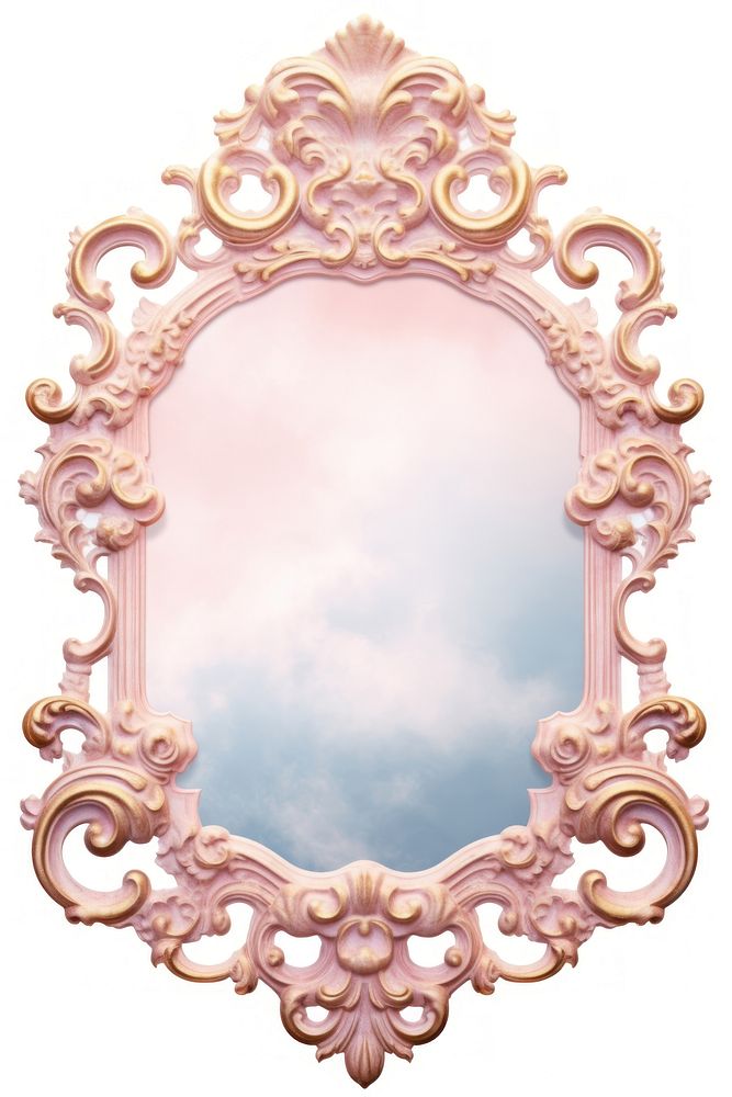 Cloud mirror frame cloud.