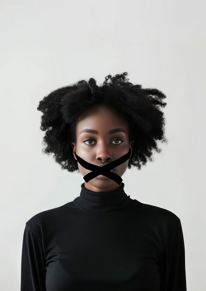 A black woman portrait adult photography.