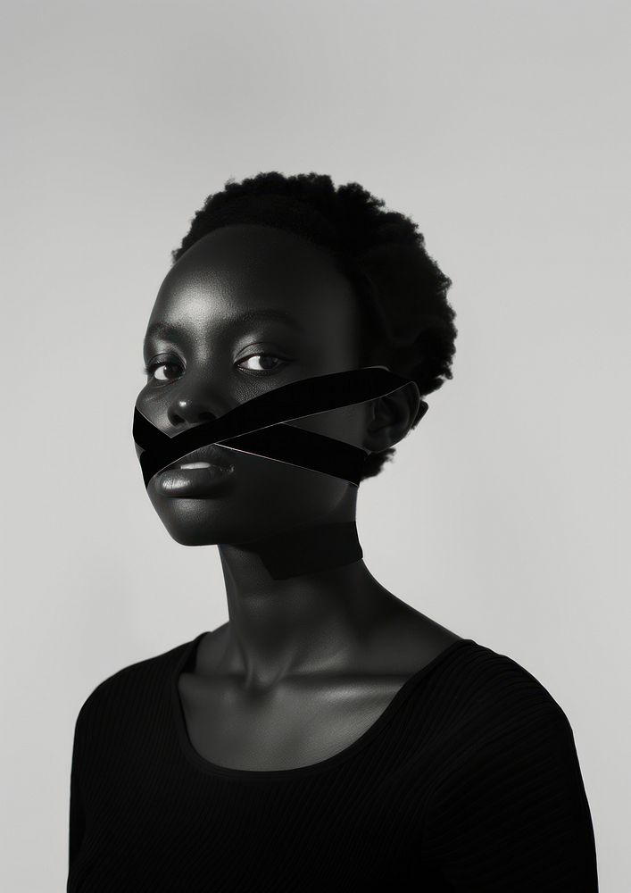 A black woman portrait adult white.