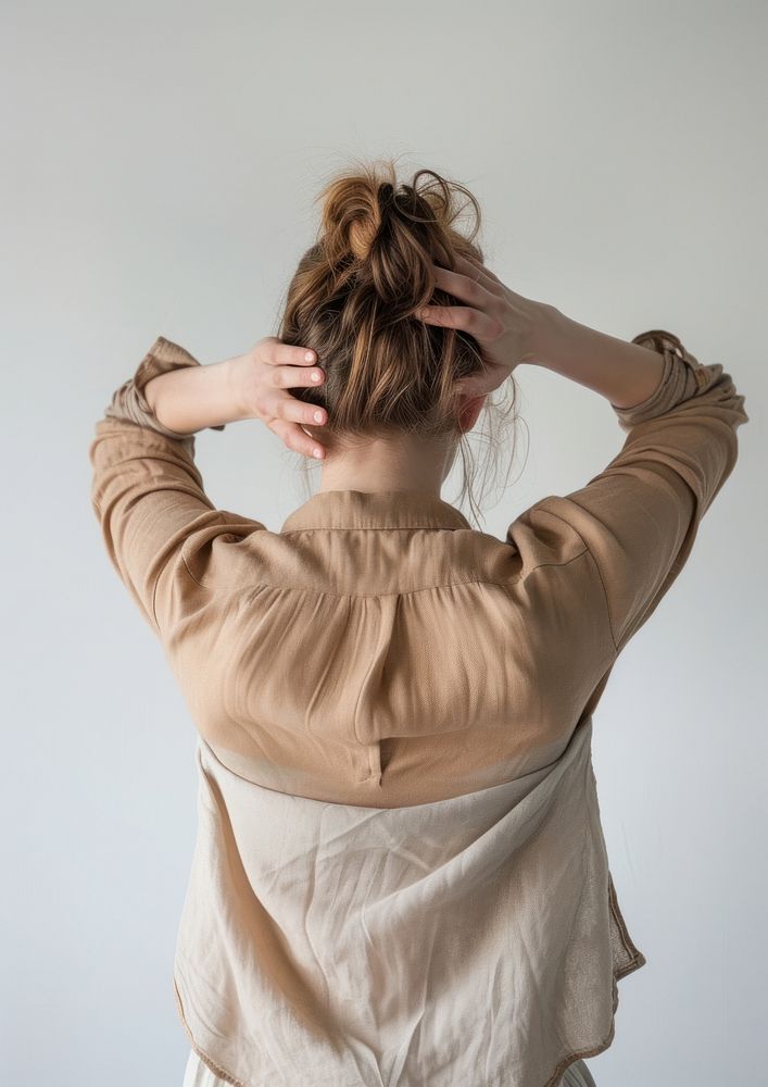 A woman back blouse adult.