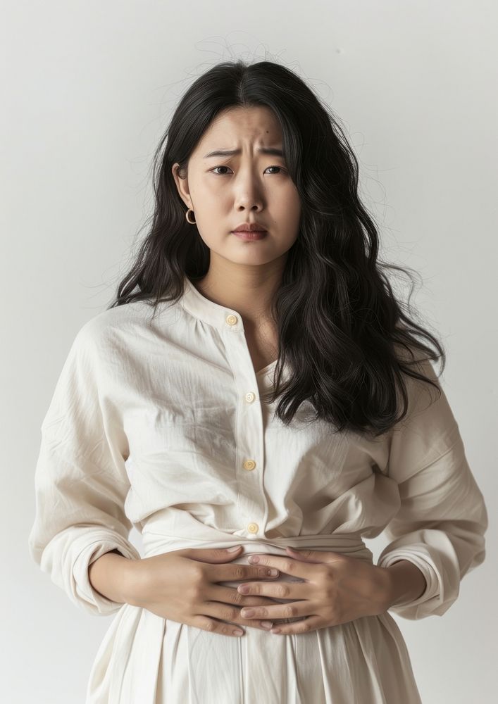 An Asian woman portrait adult white.