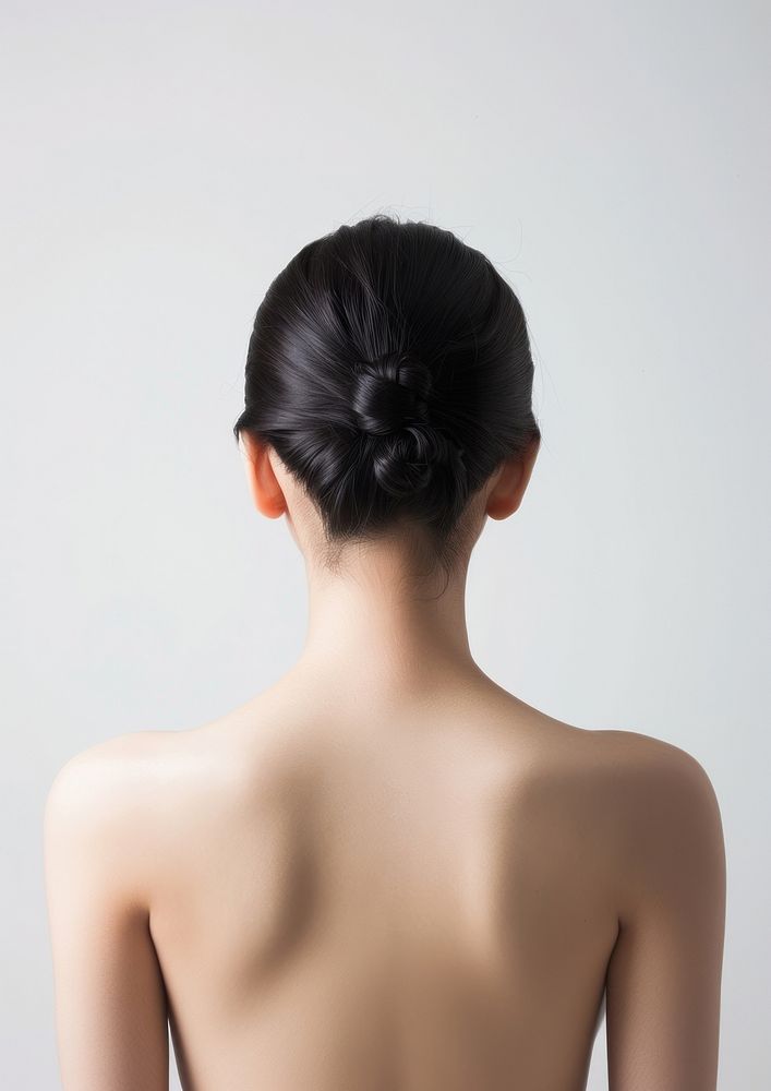 An Asian woman back adult skin.