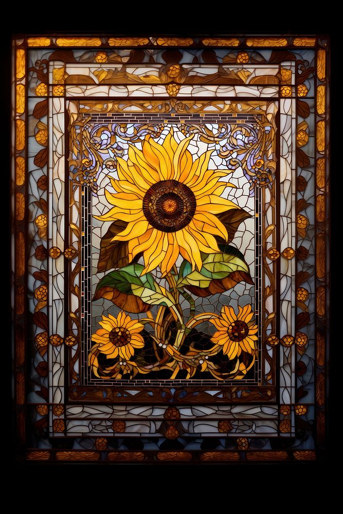 Sunflower art pattern craft.