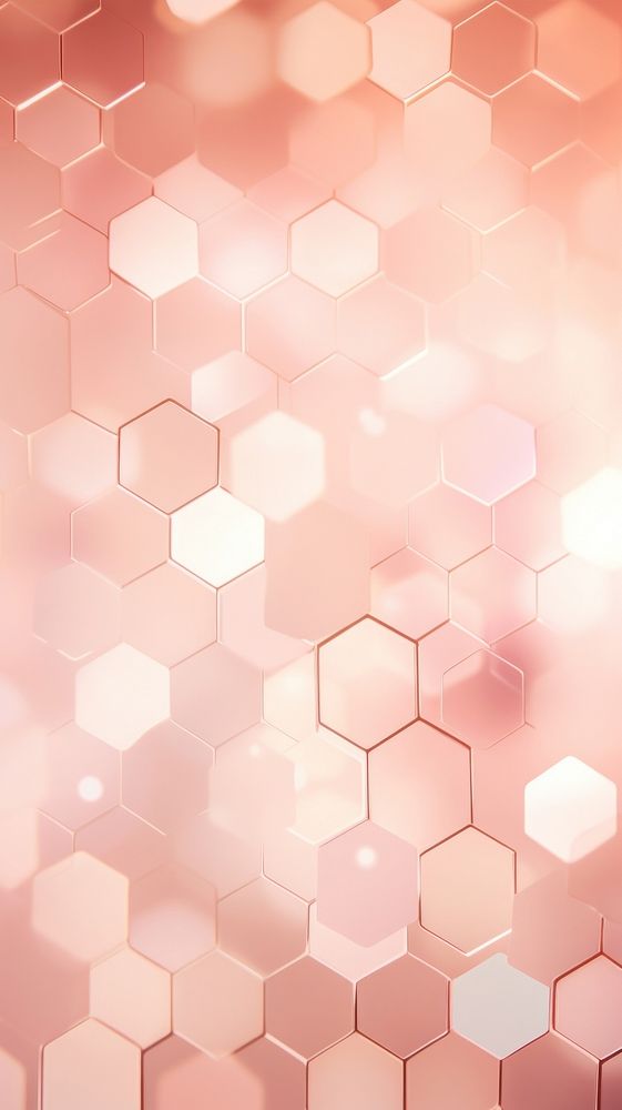 Hexagon pattern bokeh effect background backgrounds pink technology.