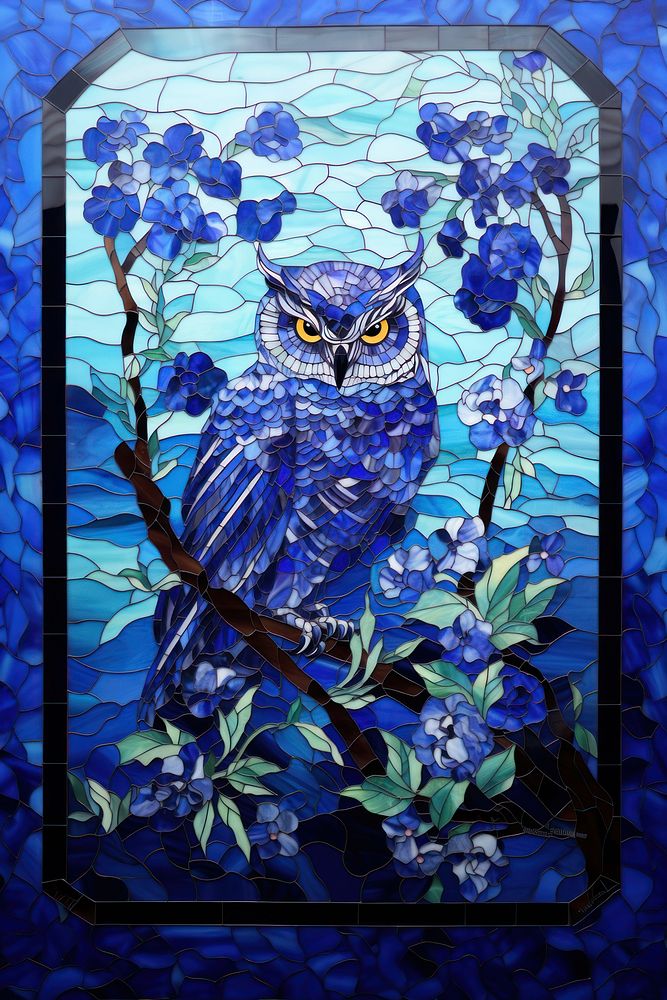 Owl art pattern animal.