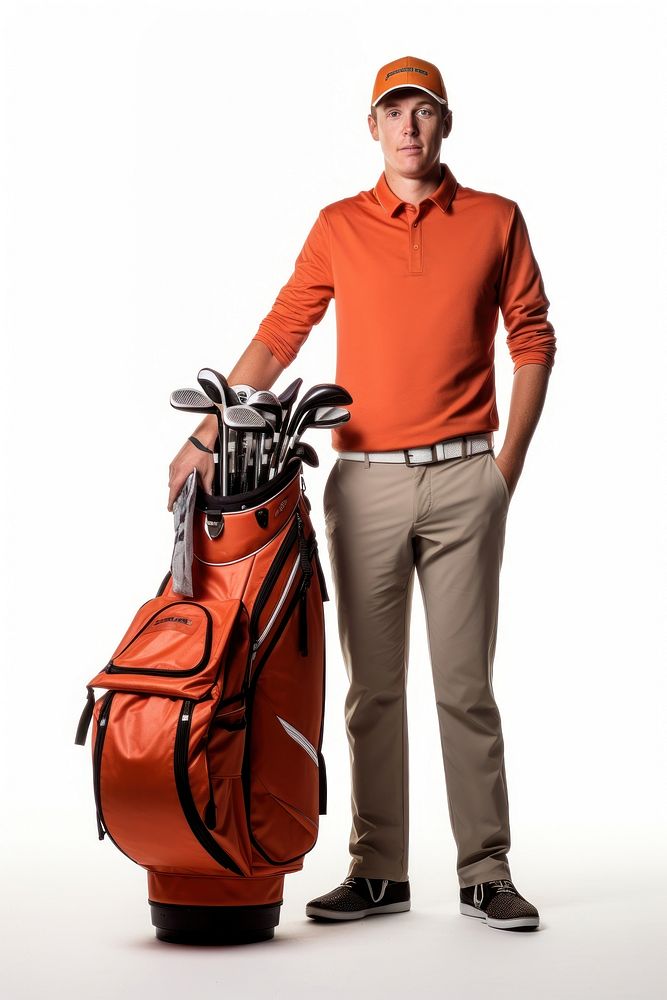 Confident golfer portrait sports adult.