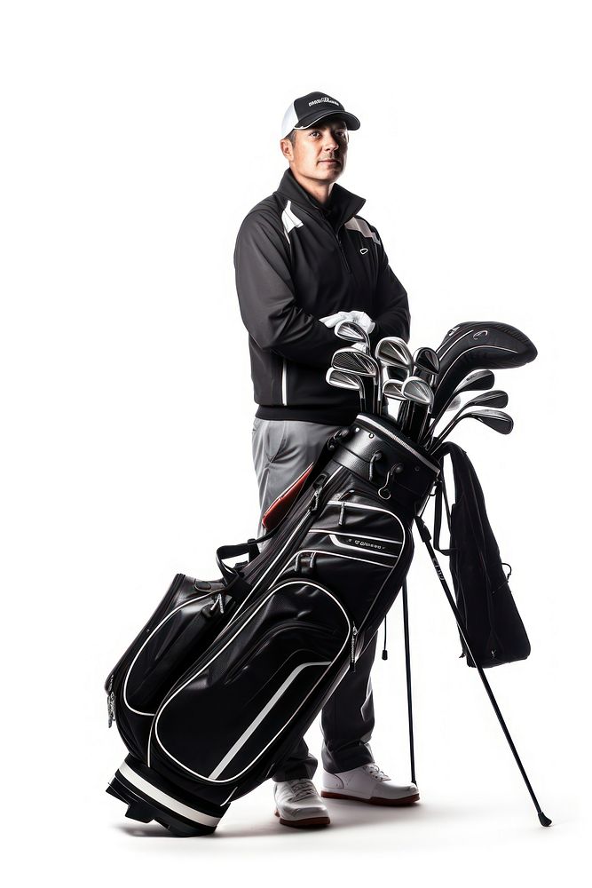 Confident golfer portrait sports adult.