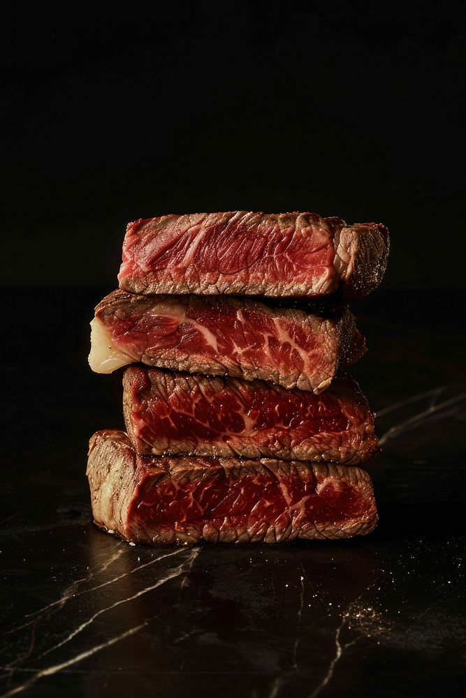 Steak meat slice beef.