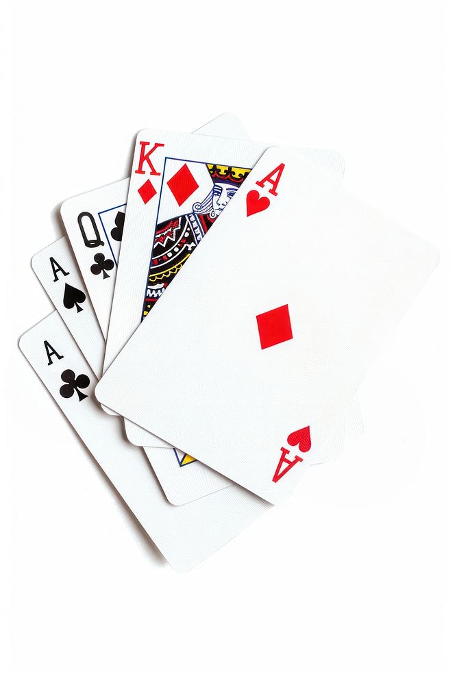 Card poker gambling cards white.