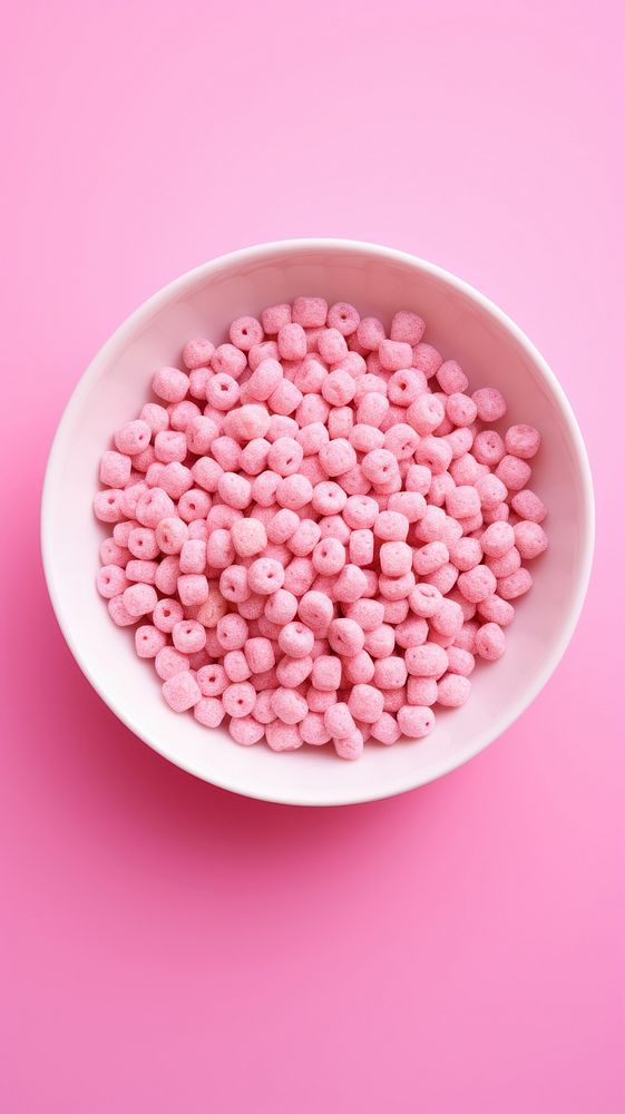 Pink aesthetic cereal wallpaper bowl food confectionery.