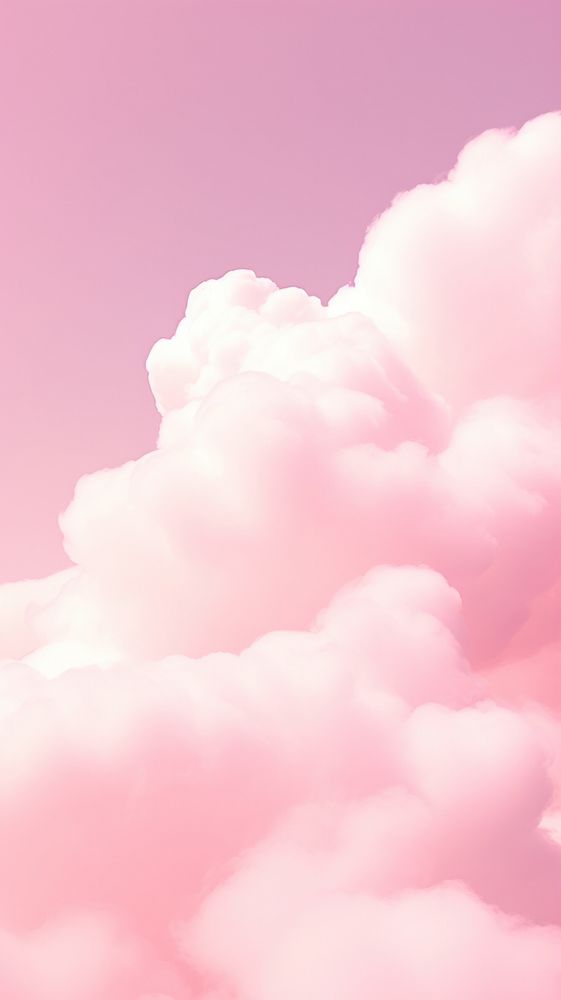 Pink aesthetic cloud wallpaper outdoors nature sky.