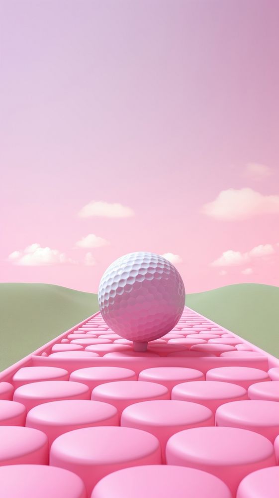 Pink aesthetic golfhole wallpaper sports ball medication.