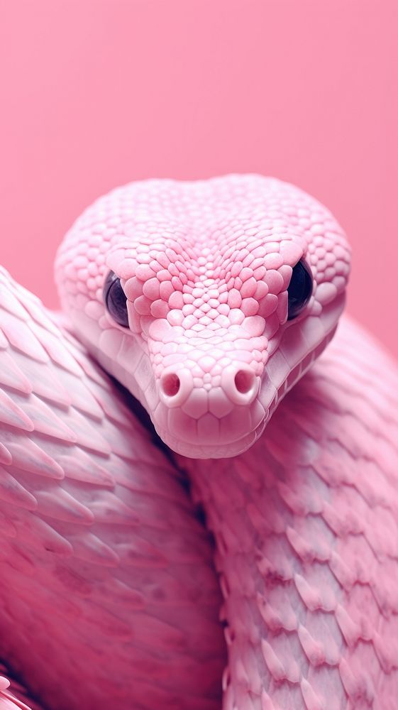 Pink aesthetic snake wallpaper reptile animal wildlife.