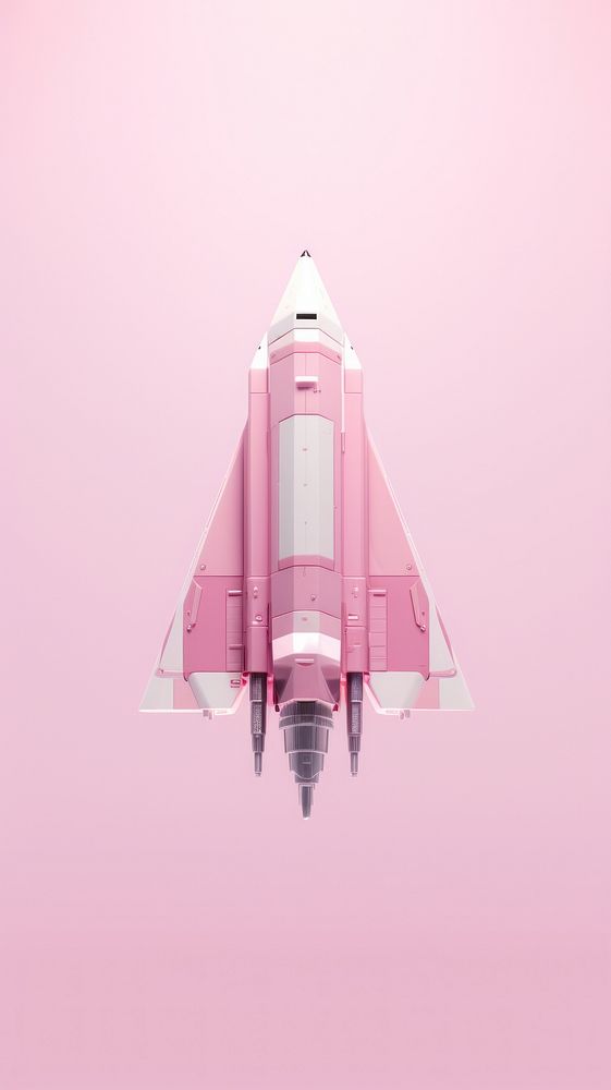 Pink aesthetic spaceship wallpaper aircraft vehicle transportation.