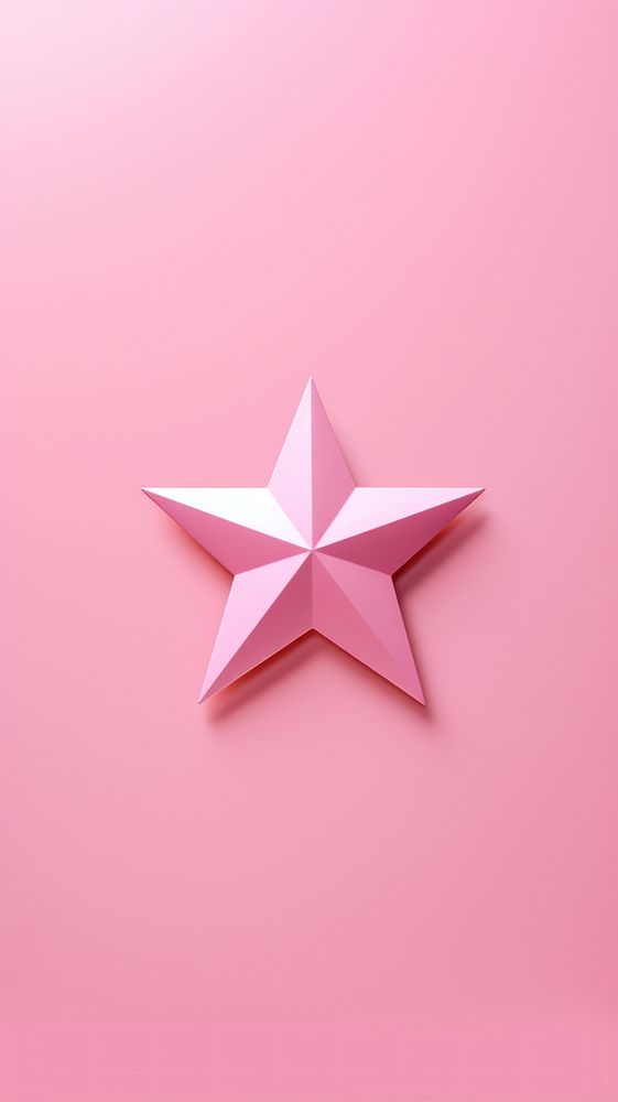 Pink aesthetic star wallpaper symbol simplicity decoration.