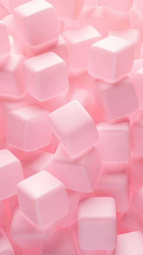 Pink aesthetic sugarcube wallpaper confectionery backgrounds medicine.