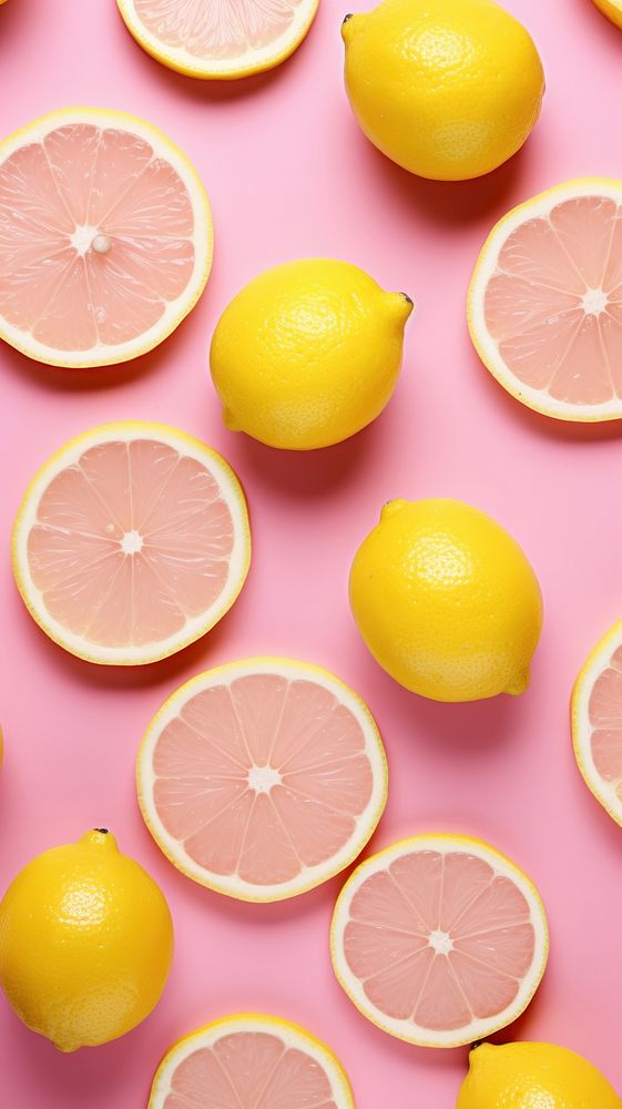 Pink lemons slide wallpaper grapefruit plant food.