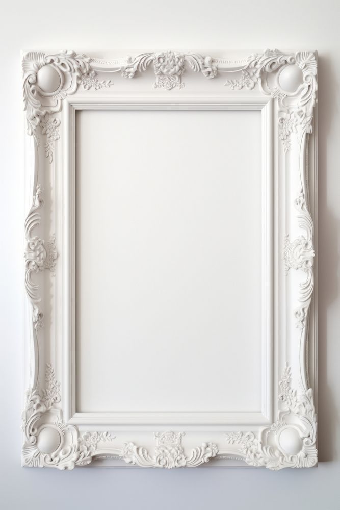 Plastic texture frame rectangle white white background.
