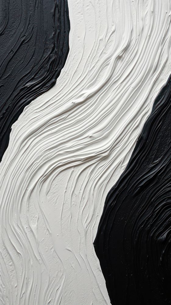 Black and white acrylic texture abstract backgrounds monochrome.