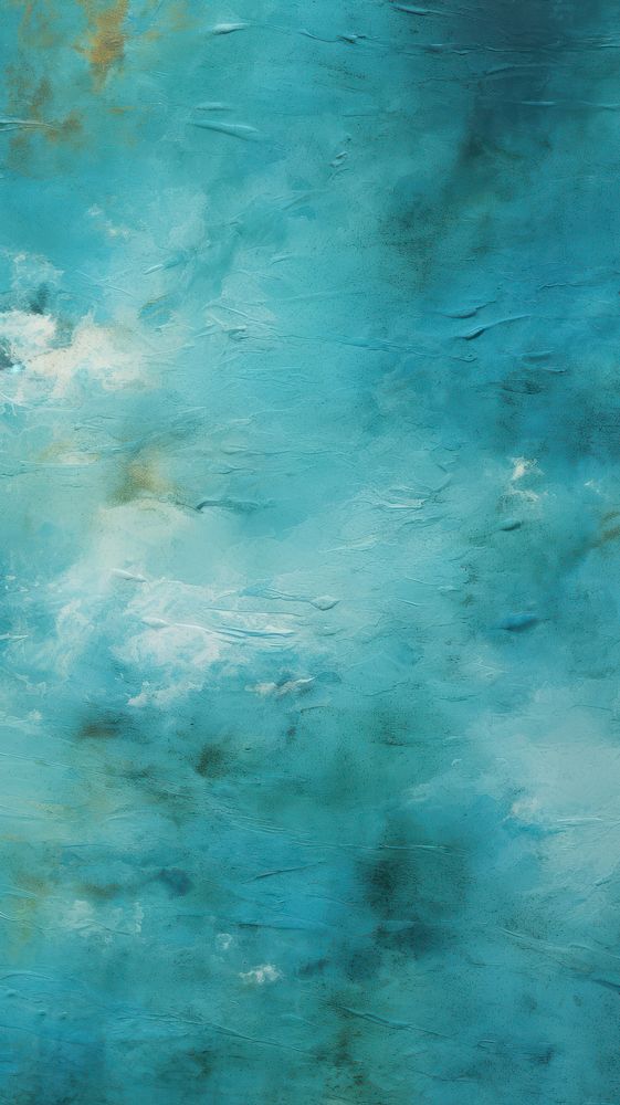 Fashion sky bule color acrylic texture turquoise abstract painting.