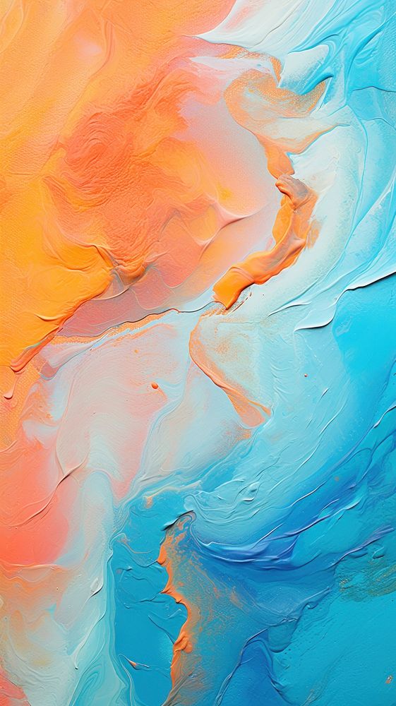 Funky color acrylic texture abstract painting art.