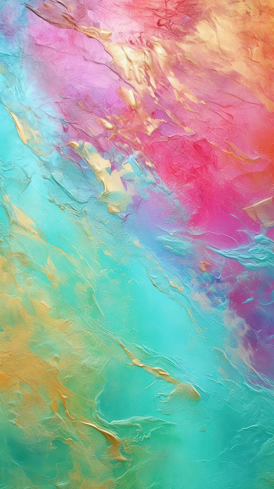 Funky color acrylic texture abstract painting art.