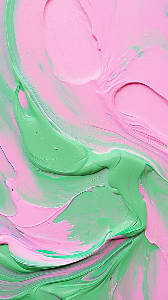 Soap pink mix green color acrylic texture abstract paint backgrounds.