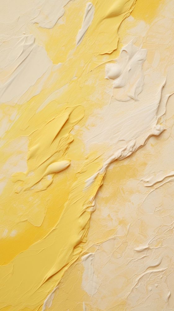 Pastel yellow abstract plaster rough.