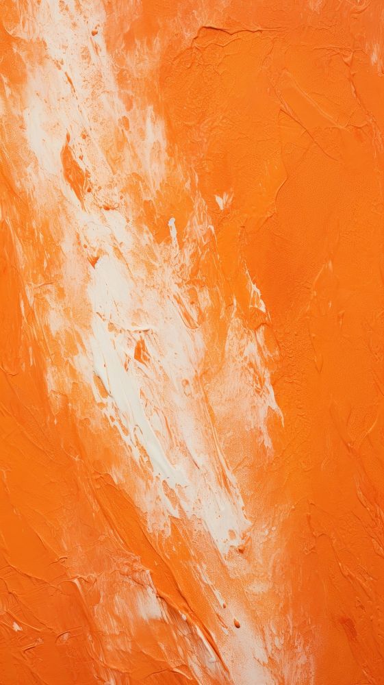 Romantic orange acrylic texture abstract rough paint.