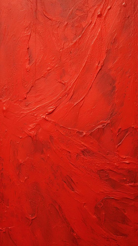Red acrylic texture abstract rough paint.