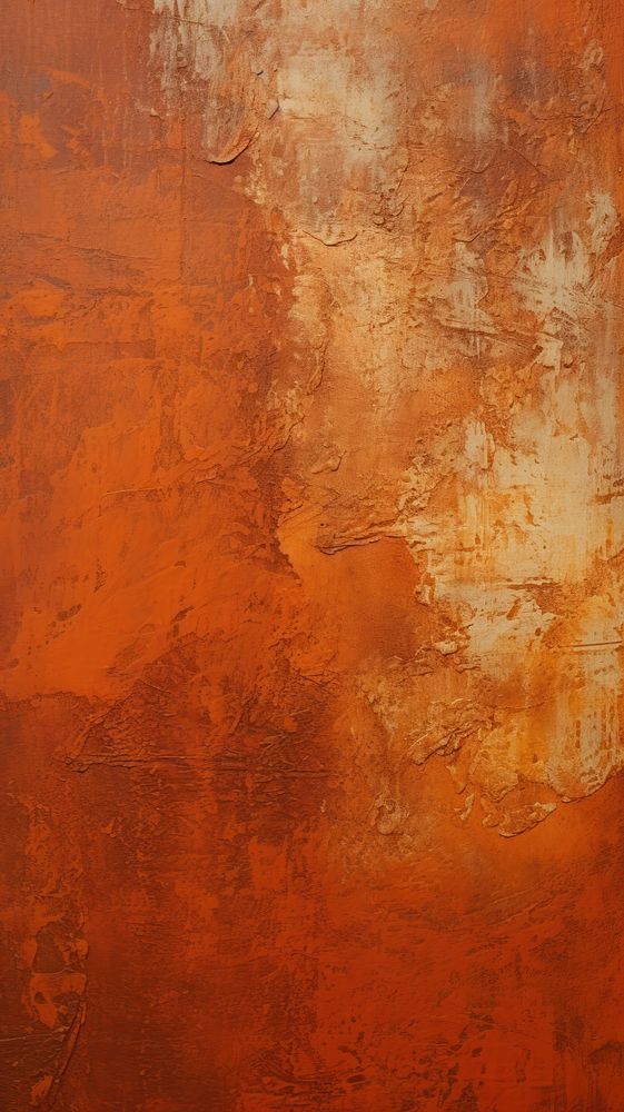 Rust color acrylic texture abstract rough paint.