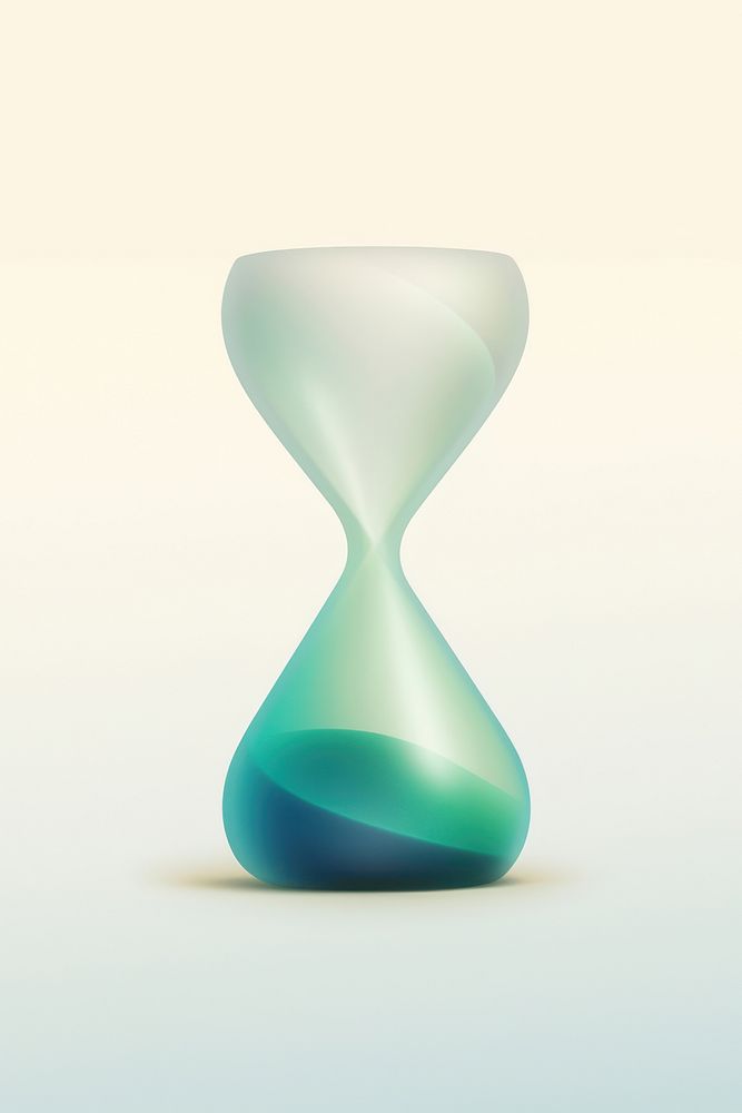 Abstact gradient illustration hourglass blue simplicity chemistry.